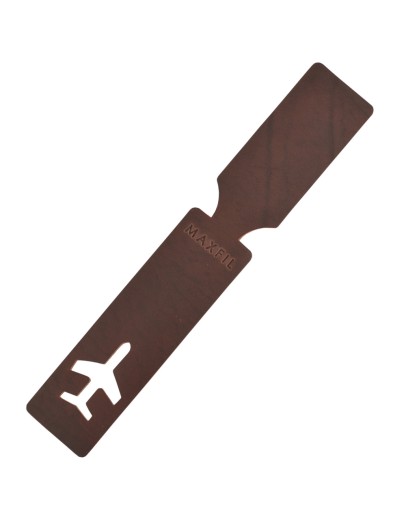 Baggage tag Plane (Brown vintage)