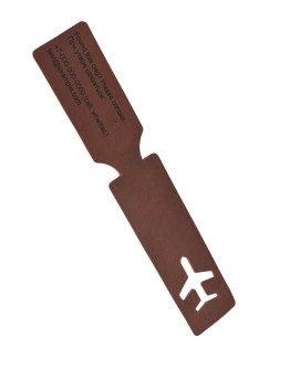 Baggage tag Plane (Brown vintage)