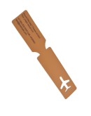 Baggage tag Plane (Light Brown)