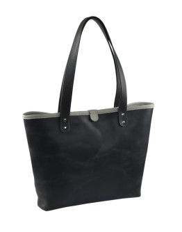 Woman's bag Shopper (Black, Pull-up)