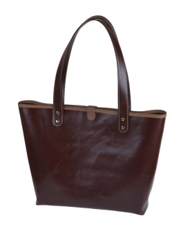 Woman's bag Shopper (Dark brown)