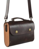 Woman's bag Tani (Dark Brown, Antique Brass)