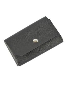 Cardholder Fold (Black saffiano)