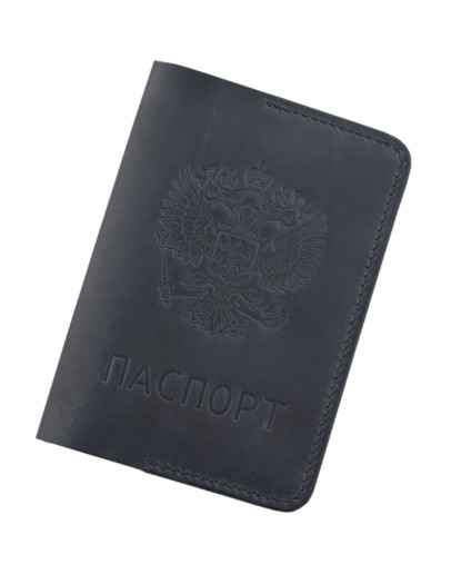 Passport cover Emblem RUS (Black)