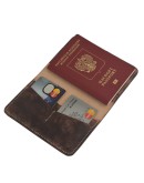 Passport cover Travel (Dark Brown)