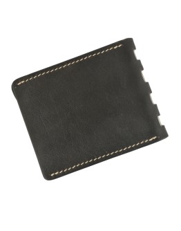Money clip Compact with embossing (Black)