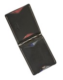 Money clip Compact with embossing (Black)