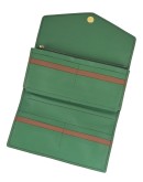 Woman's wallet Maxim (Green-Brown, Gold)