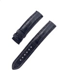 Watch strap Strato (Crocodile, Black)