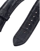 Watch strap Strato (Crocodile, Black)
